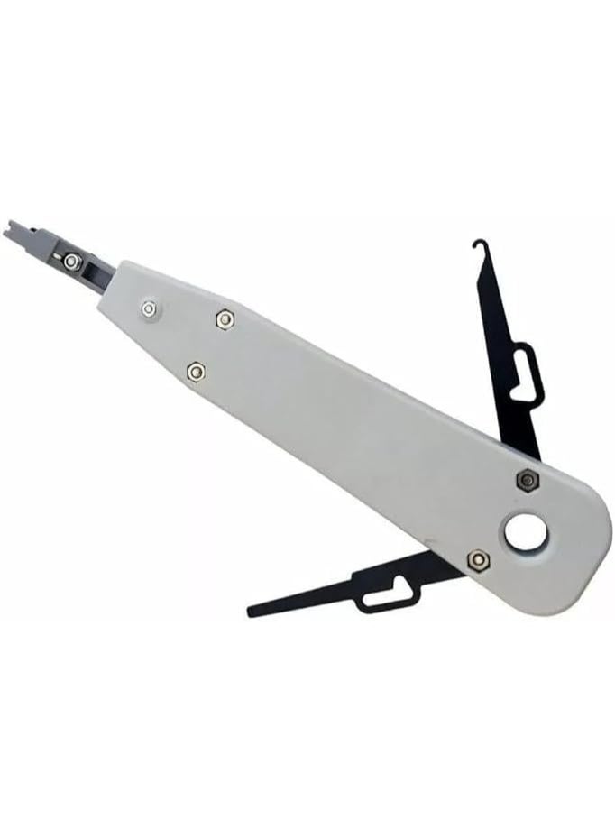 Salab Professional Punch Down Tool for RJ45/RJ11 Cat5e/Cat6 Network & Telecom Cables with Impact Terminal Insertion, Wire Stripper Combo, for Ethernet & Telephone Socket - Image 2